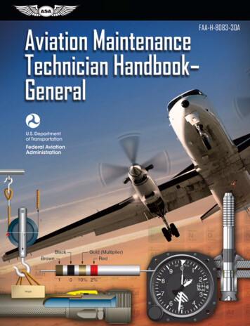 Aviation Maintenance Technician Handbook-General - BigCommerce