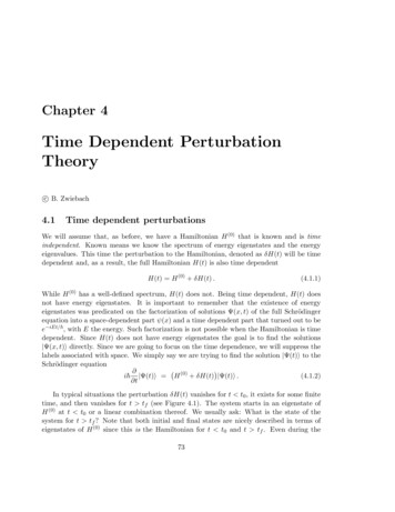 Time Dependent Perturbation Theory - MIT OpenCourseWare