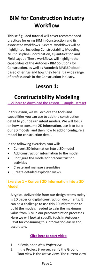 Lesson 1: Constructability Modeling - Autodesk
