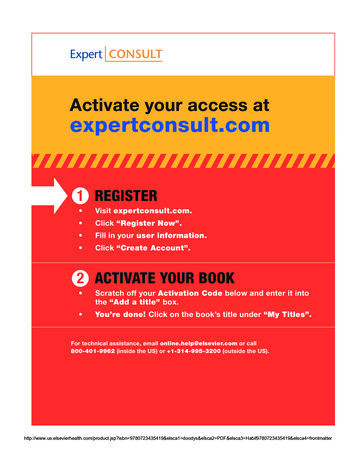 Activate Your Access At Expertconsult - Doody
