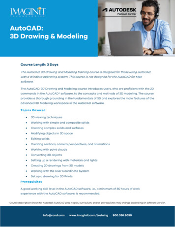 AutoCAD: 3D Drawing & Modeling - Imaginit 