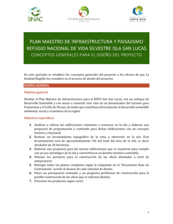Plan Maestro De Infraestructura Y Paisajismo Refugio Nacional De Vida .