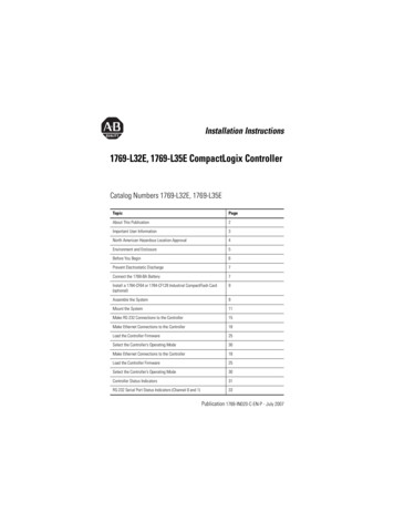 1769-L32E, 1769-L35E CompactLogix Controller - EGM, LLC
