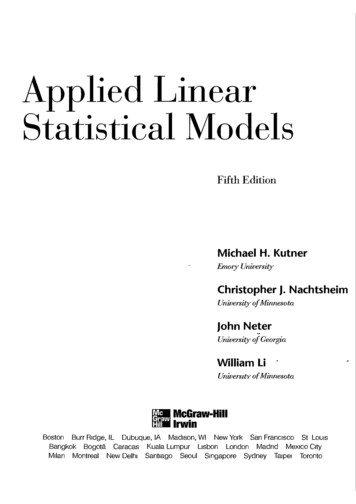 Applied Linear Statistical Models Fifth - Moodle.uclouvain.be