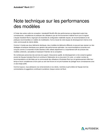 Note Technique Sur Les Performances Des Modèles - Autodesk