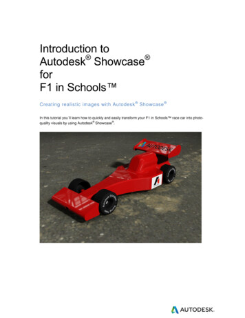 Introduction To Autodesk Showcase For F1 In Schools 