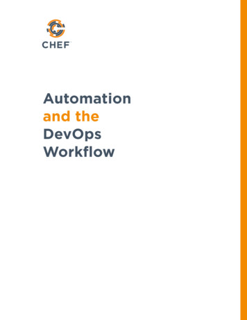 Automation And The DevOps Workflow - Chef.io
