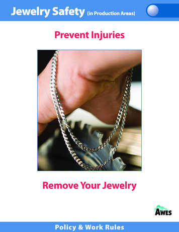 Jewelry Safety (in Production Areas) - Quagtum 