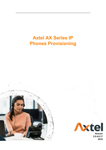 Axtel AX Series IP Phones Provisioning