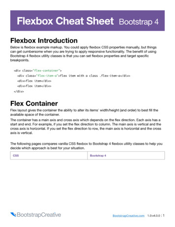 Flexbox Cheat Sheet - Bootstrap 4 - Bootstrap Creative