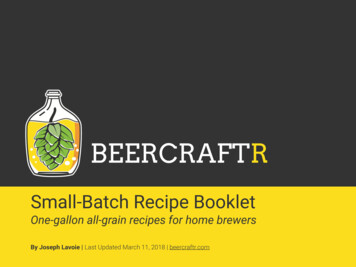 BeerCraftr Recipe Booklet