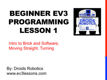 Beginner Ev3 Programming Lesson 1