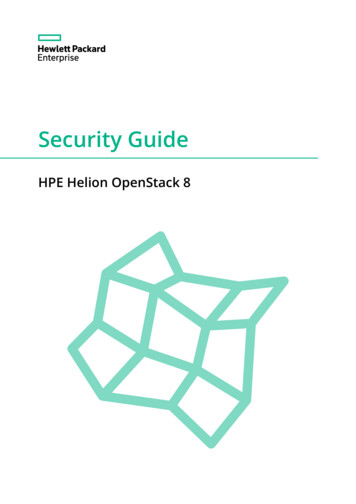 Security Guide - HPE Helion OpenStack 8