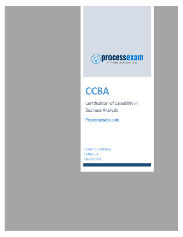 CCBA - Processexam 