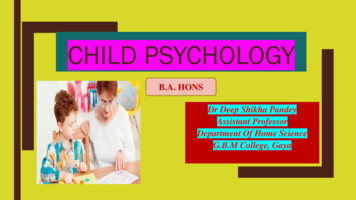 Child Psychology - Magadh University