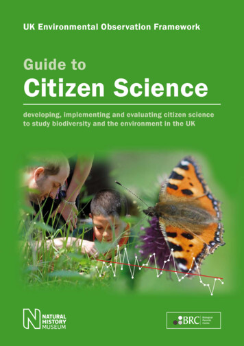 Guide To Citizen Science - UK Centre For Ecology & Hydrology