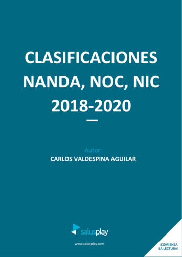 CLASIFICACIONES NANDA, NOC, NIC 2018-2020 - SalusPlay