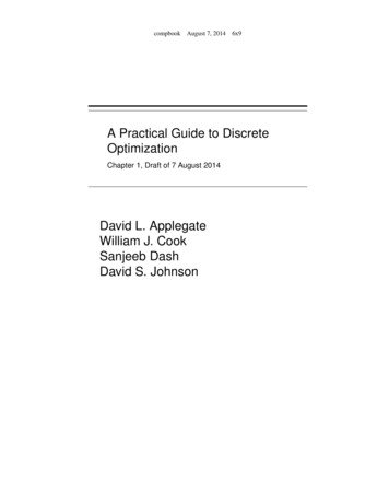 A Practical Guide To Discrete Optimization - Mathematics
