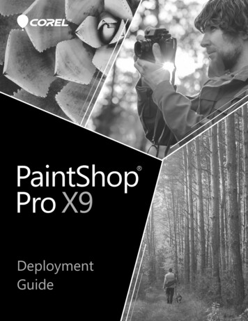 Corel PaintShop Pro X9 Deployment Guide