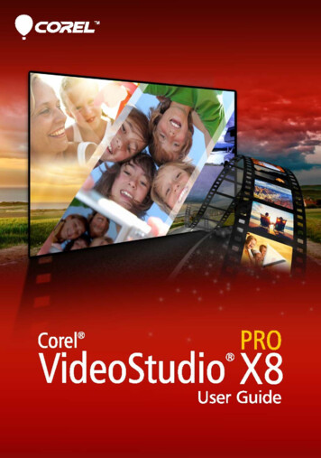 Corel VideoStudio Pro X8 User Guide