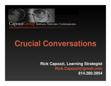 Crucial Conversations - Rick Capozzi - Golf Course Superintendents .