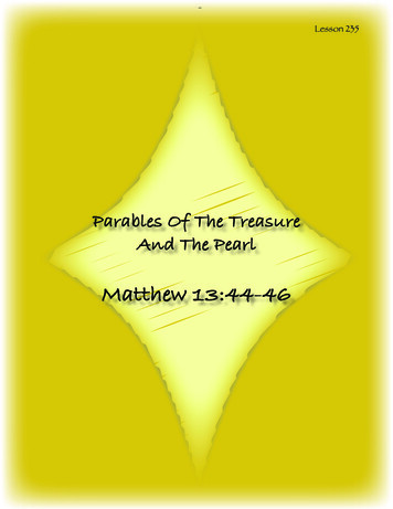 Parables Of The Treasure And The Pearl - Calvarycurriculum 