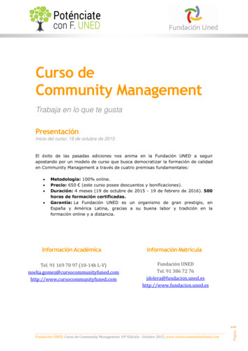 Curso De Community Management - Cambados.es