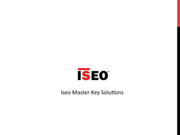 Iseo Master Key Solu/ons - Secure House