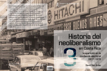 Historia Del Neoliberalismo 3 En Costa Rica - Universidad De Costa Rica