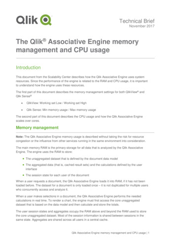 Qlik Associative Engine Memory Management And CPU Usage