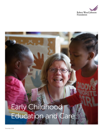 Early Childhood Education And Care - ERIC