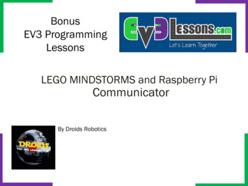 Bonus EV3 Programming Lessons LEGO MINDSTORMS And Raspberry Pi Communicator