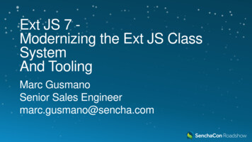 Ext JS 7 - Modernizing The Ext JS Class System And Tooling