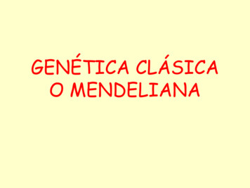 Genética Clásica O Mendeliana