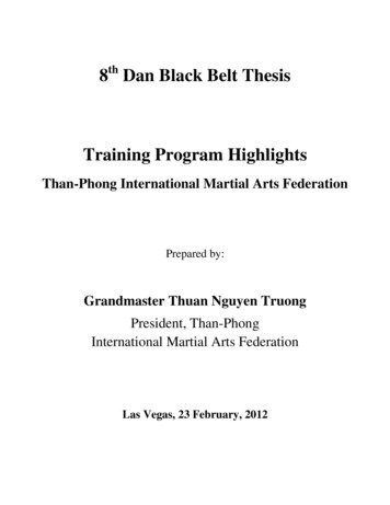 8th Dan Black Belt Thesis Training Program Highlights