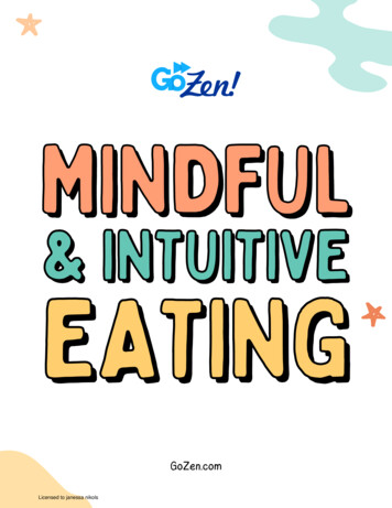 Mindful & Intuitive Eating