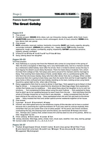 Francis Scott Fitzgerald The Great Gatsby - Elionline