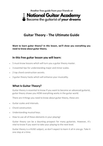 Guitar Theory - The Ultimate Guide - National Guitar Academy