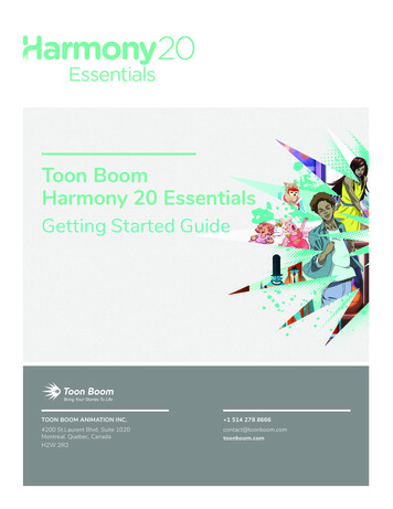 Toon Boom Harmony 20 Essentials - Toon Boom Online Help