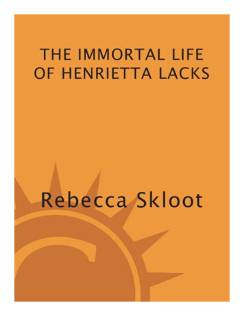 Skloot, Rebecca - The Immortal Life Of - Internet Archive