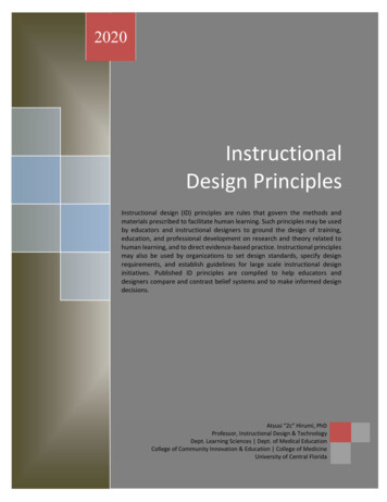 Instructional Design Principles - Emory University School Of Medicine