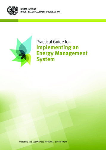 Practical Guide For Implementing An Energy Management System - UNIDO