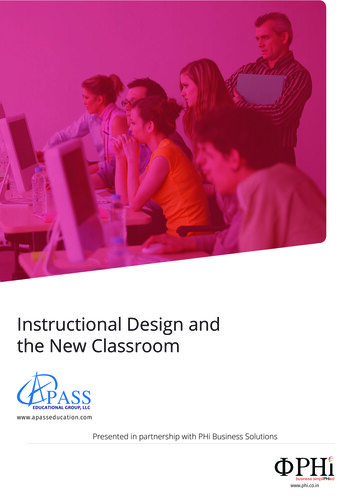 Instructional Design And The New Classroom