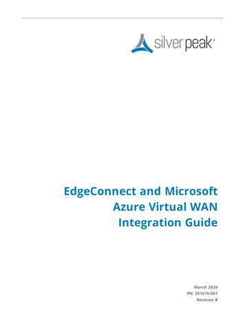 Azure Virtual WAN Integration Guide
