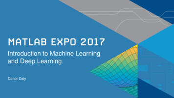Introduction To Machine Learning And Deep Learning - MATLAB EXPO