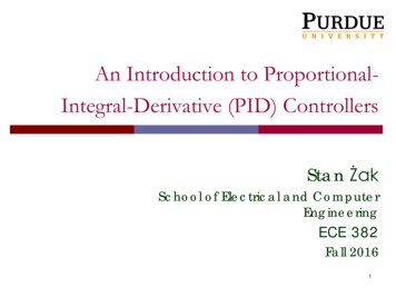 An Introduction To Proportional- Integral-Derivative (PID) Controllers