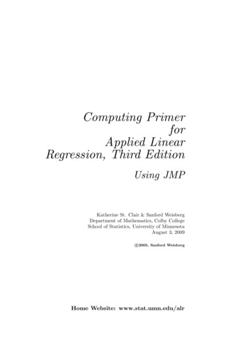 Computing Primer For Applied Linear Regression, Third Edition