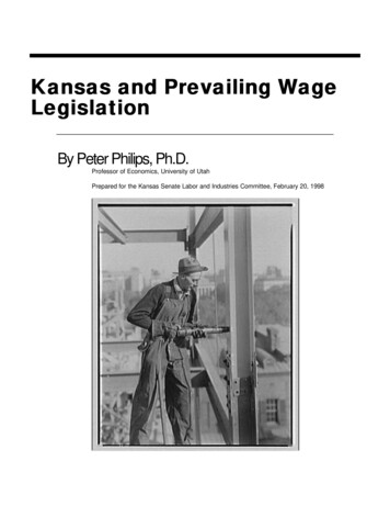 Kansas And Prevailing Wage Legislation - University Of Utah