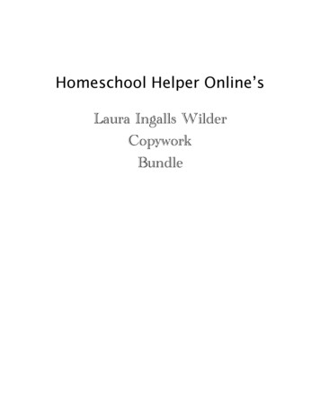 Laura Ingalls Wilder Copywork - Homeschool Helper Online