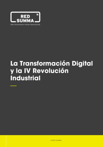 La Transformación Digital Y La IV Revolución Industrial - IEP
